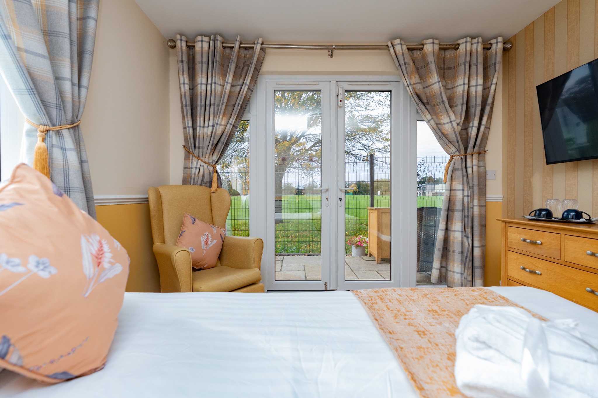 Oak View Care Home - Bedroom with Patio Access