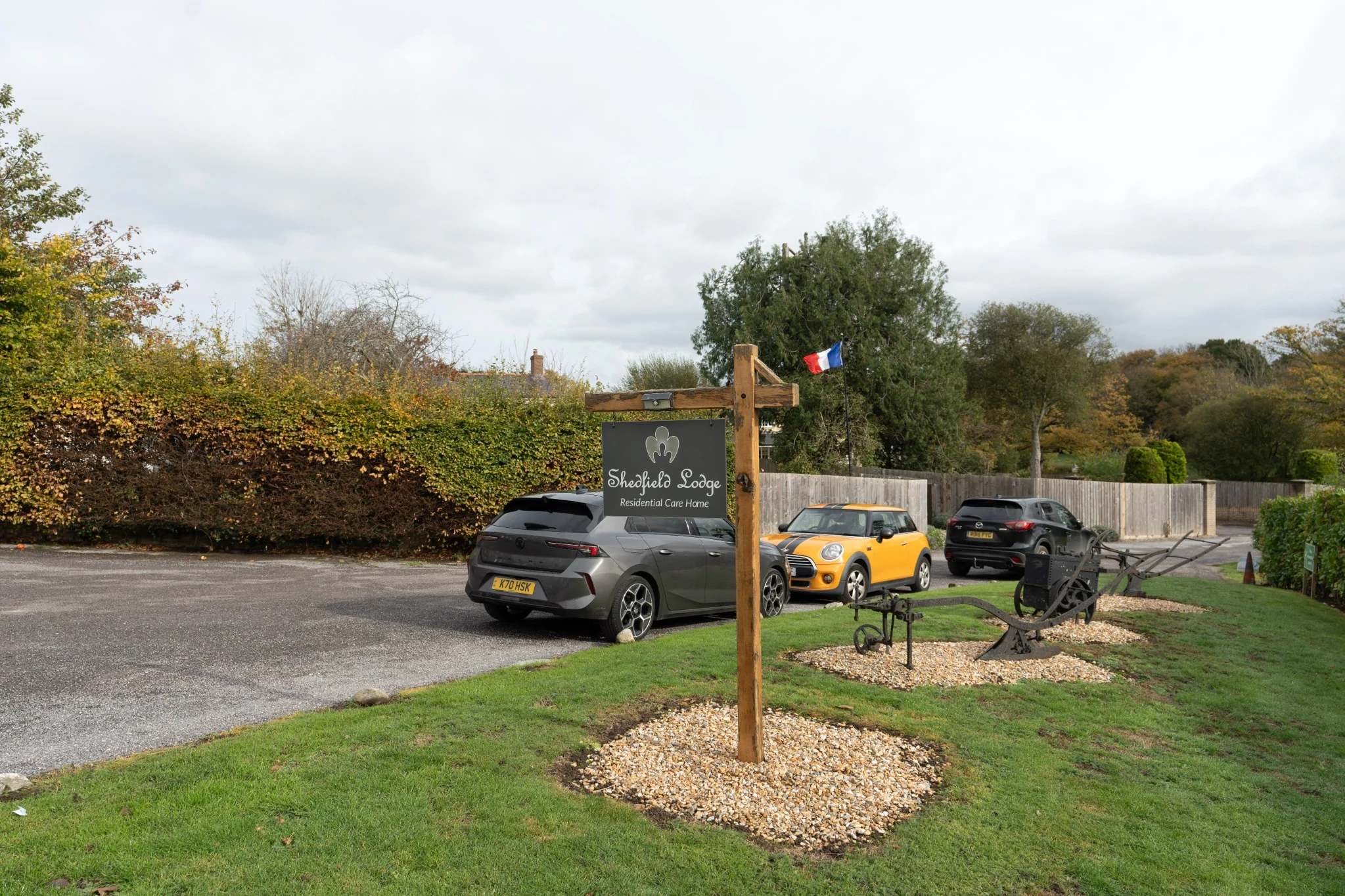 Shedfield Lodge Care Home - Entrance Sign